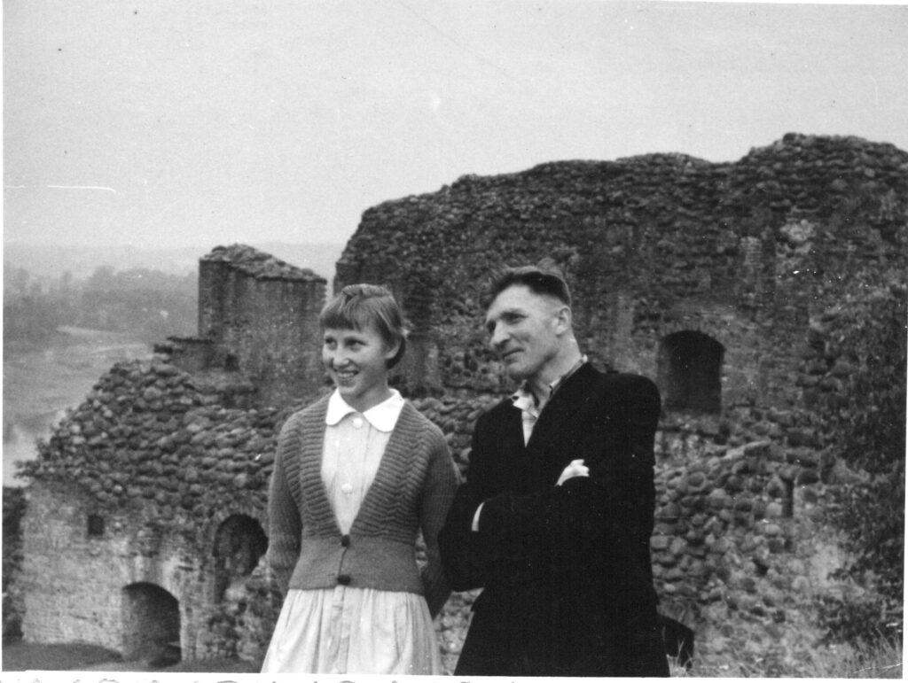 Gedimino pilis 1961m Gražina Rybelytė ir Antanas Masaitis