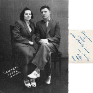 Aldona Mačiulytė ir Antanas Masaičiai 1960m 06 mėn