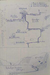 Jono Mačiulio braižytas Šventos Ąžuolijos planas